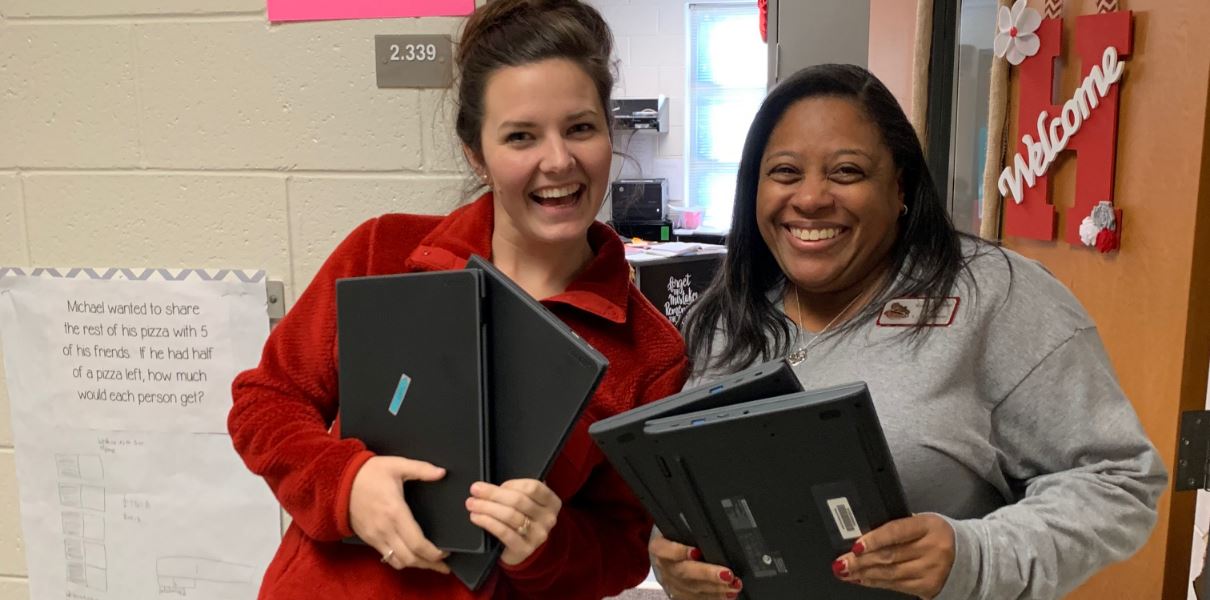 Mrs. Hairston and Mrs. Olson